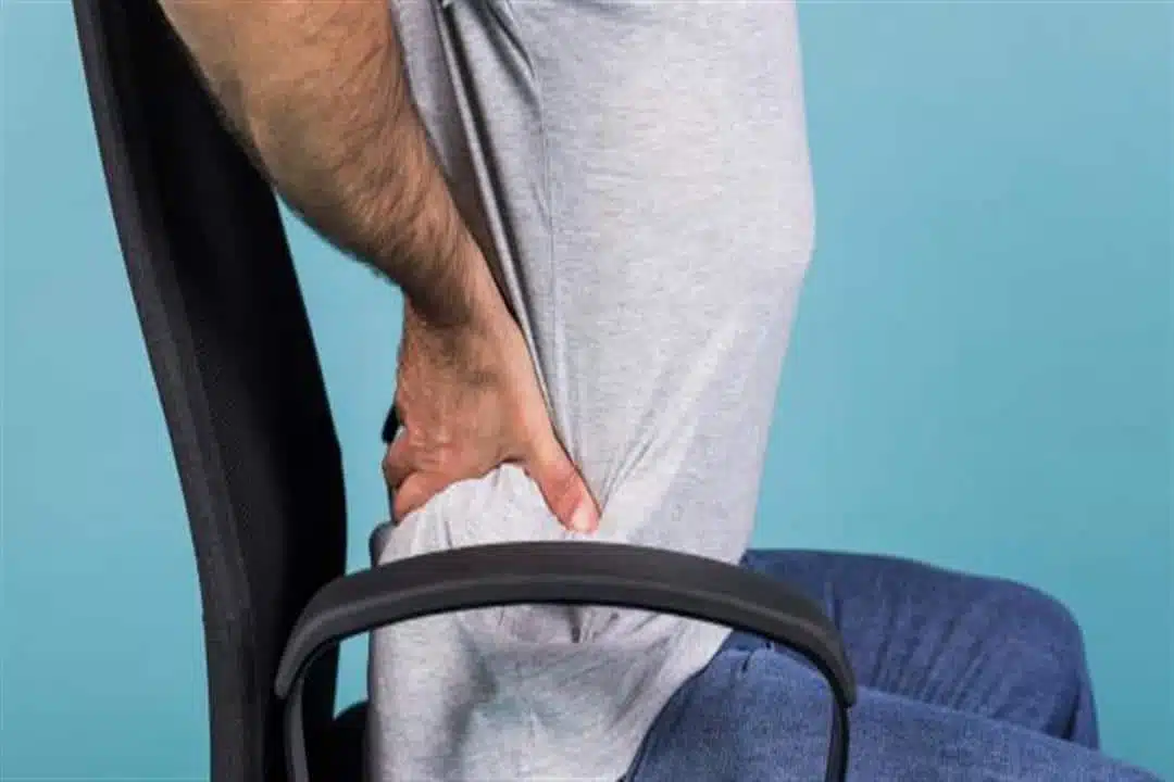 Symptoms of coccyx inflammation