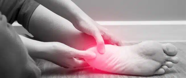 Left heel pain upon waking up