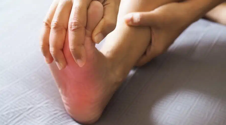What causes left leg pain upon waking up from sleep?